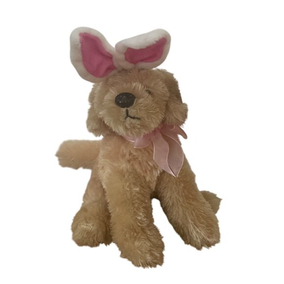 DanDee Collectors Choice Bunny Dog Plush Golden Retriever Easter Stuffed Animal - Picture 1 of 10